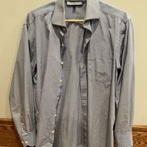 Tommy Hilfiger striped blue dress shirt